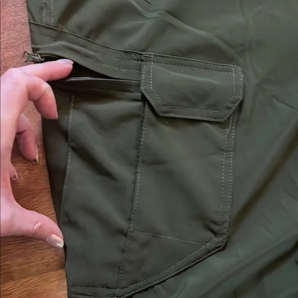 Olive Green Men's Cargo tactical Pants - Picture 7 of 16
